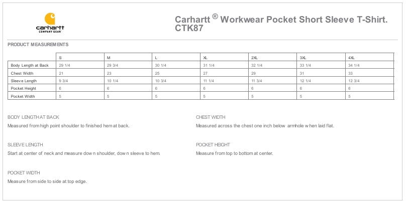 Men's Carhartt ® Workwear Pocket Short Sleeve T-Shirt - POD