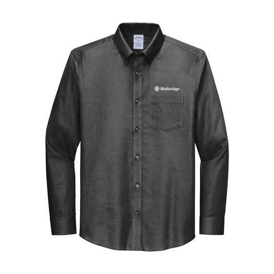 Men's Brooks Brothers® Wrinkle-Free Stretch Nailhead Shirt - 12 Piece Minimum Per Order