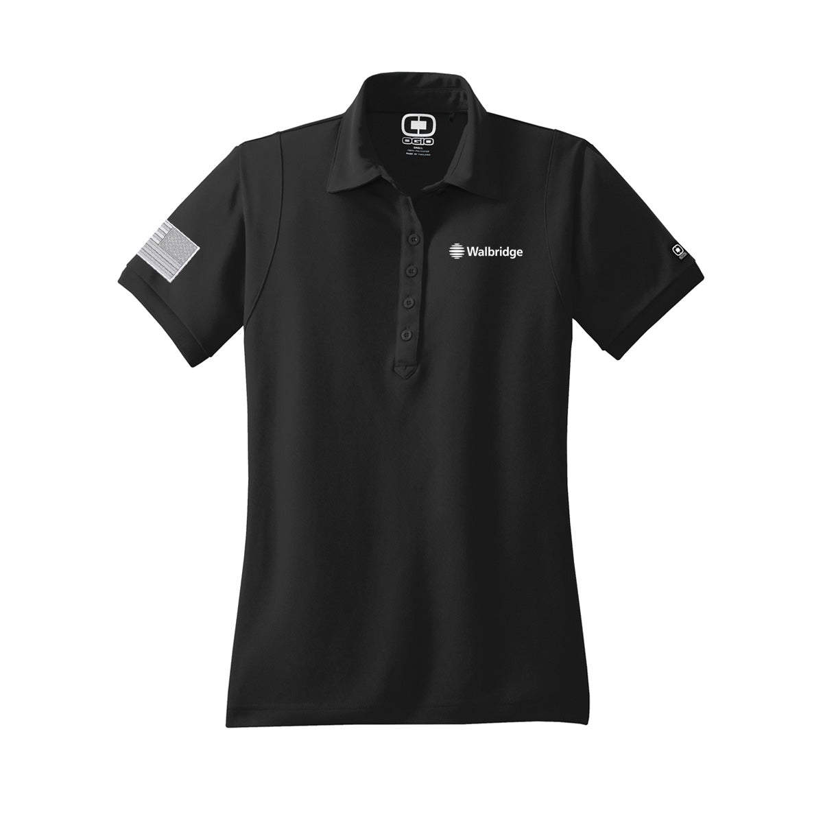 Women's OGIO® - Jewel Polo with American Flag - 12 Piece Minimum Order