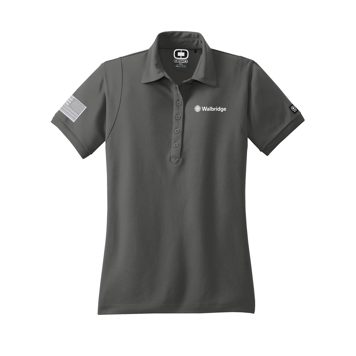 Women's OGIO® - Jewel Polo with American Flag - 12 Piece Minimum Order