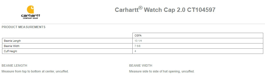 Unisex Carhartt® Watch Cap 2.0 - POD