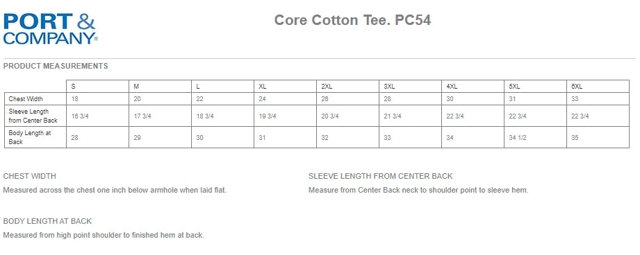 Unisex Port & Company® Core Blend Tee - POD